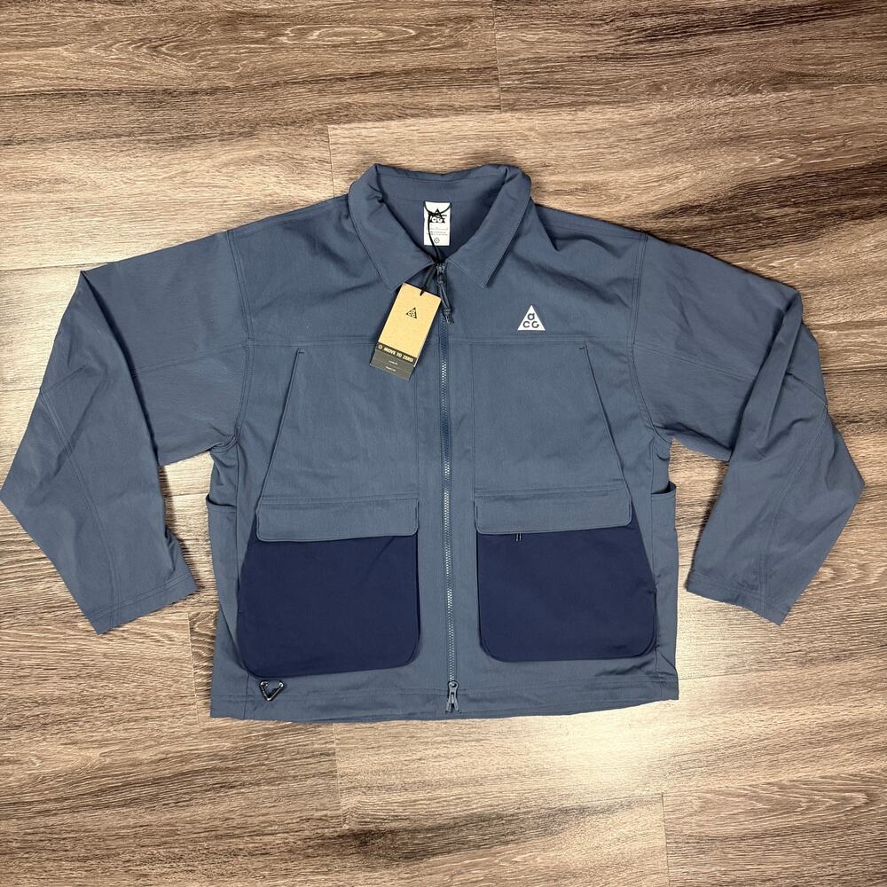 Nike ACG Smith Summit UV Jacket Thunder Blue Men's L NWT HV0598-437